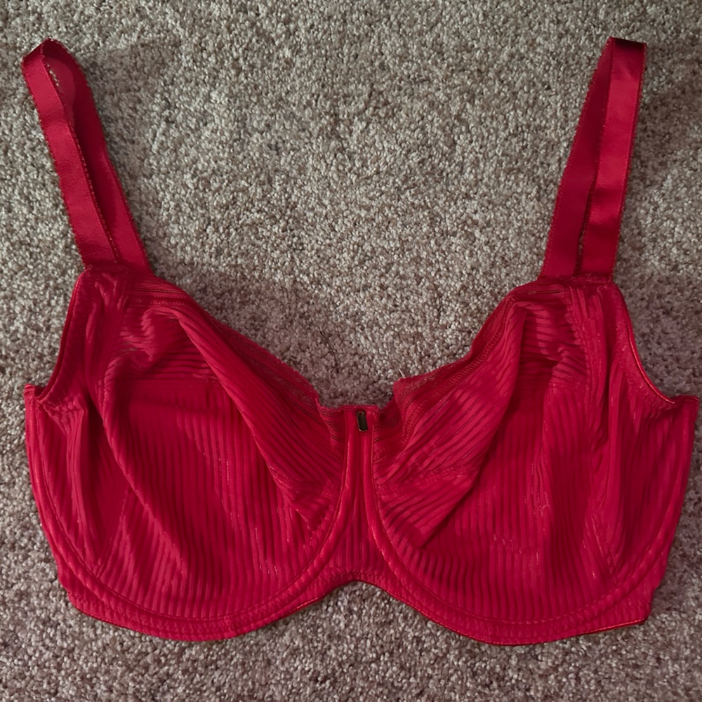 Vibrant Red Bra